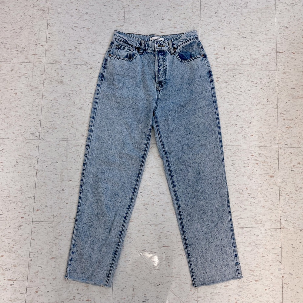 PacSun High-Waist Straight Jeans Light Wash
